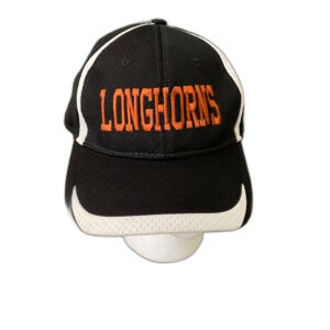 Texas Longhorns Hat Cap Mens Orange Embroidered Spell Out Strap Back Adj. OSFM